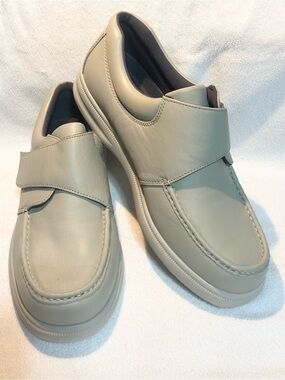 Hush puppies Gil soft leather casual comfort slip on loafer men size 14 wide
